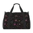 thumbnail image 1 of Disketp Heart and Stars Bolsa de Viaje Tipo Duffle, Bolso de Mano para Fin de Semana para Mujer, Bolsa de Gimnasio Ligera para Hombre, Esencial para Viajes, 1 of 7