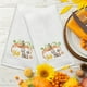 thumbnail image 3 of Juego de toallas de mano con forma de hexagrama bordado en otoño, Hello Fall, 14 x 30 cm, 3 of 8