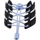thumbnail image 2 of Cordones elásticos sin atar (cada uno/48 pulgadas, 1 par) Cordones elásticos de látex para zapatillas de deporte para niños y adultos Zhivalor WMZL-1918-7, 2 of 8
