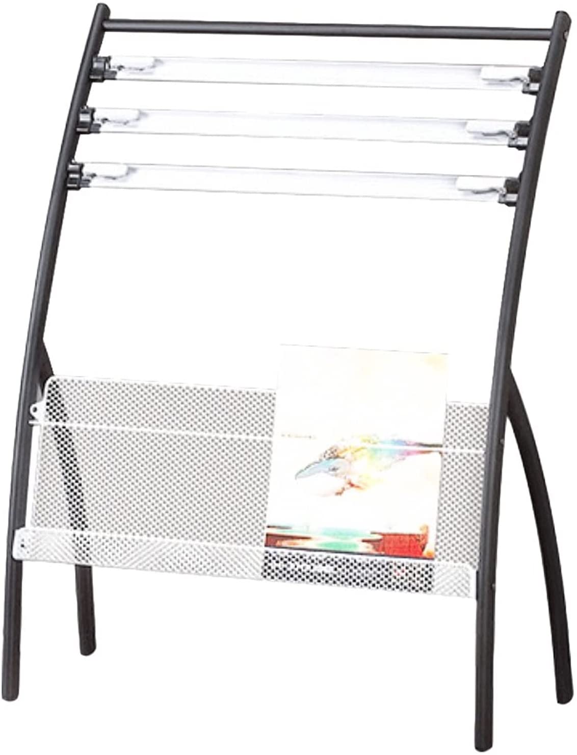 Magazines Display Iron Grid Newspaper Rack FloorStanding Magazine Rack