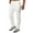 White, variant on Jacenvly Mens Sweatpants Long Sports Pants Elastic Waisted Drawstring Pocket Plain Trousers for Men Casual Loose Half Waist Fashion Pants