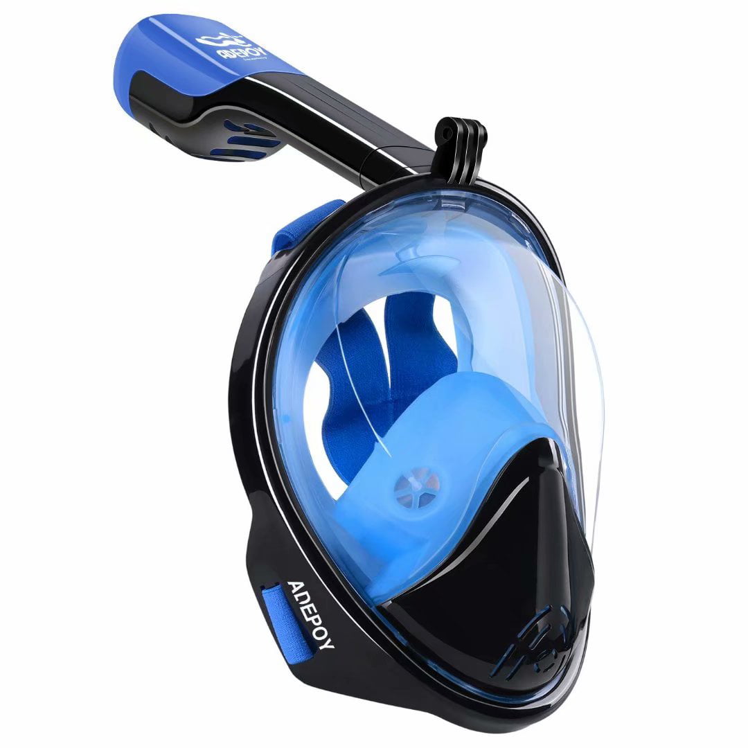 L/XL Details about   Adepoy Full Face Snorkel Mask Snorkeling With Detachable Camera Mount 