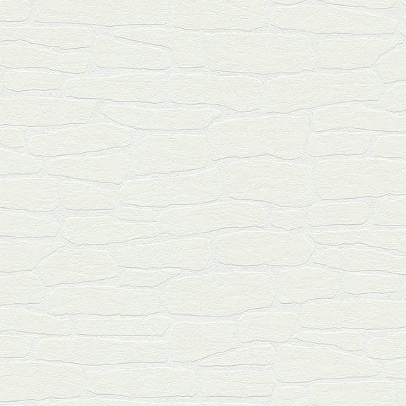 Brewster Home Fashions Pieter White Stone Paintable Wallpaper