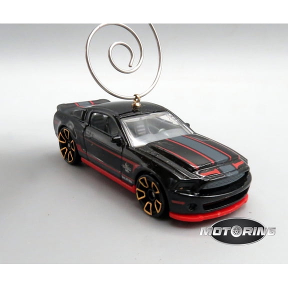 2010 '10 Ford Shelby Black Car Rare Christmas Tree Ornament Diecast