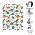 thumbnail image 4 of Dinosaur and Cactus Pattern Blanket,Comfortable Soft Flannel Throw Blanket,All Season,Warm Lightweight Blankets for Sofa Bed Couch Living Room Chair,30"x40", 4 of 4