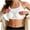 White tank top with built in bra, variant on Nfurl Womens Shelf Bra Tank Tops Casual Ribbed Halter Tank Top with Built in Bra Casual Basic Camisole Fitted Summer Going Out Sleeveless Shirts Brown,L