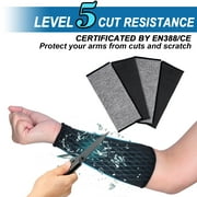 ReHaffe Arm Protectors for Thin Skin and Bruising Level 5 cut resistance Forearm Sleeves 10 Comfortable for Women Men Garden Repair Work(2 Pairs )