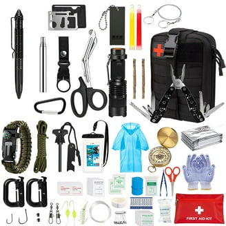Survival Kit, 262Pcs Survival Gear and Supplies with First Aid Kit