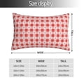 thumbnail image 2 of Balery Checkered Christmas With Snowflakes Funda de Cojín Estampada, Regalos para Mujeres, Regalos de Amor para Ella, Regalos para Novia o Esposa, Funda de Almohada-14"x20", 2 of 6