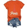 thumbnail image 4 of Graphic Tees for Women T-Shirts Women'S Casual Printed Crew Neck Top for Everyday Comfort and Style Orange XL, 4 of 4
