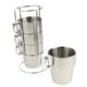 thumbnail image 3 of 4 tazas de café de acero inoxidable de doble pared, para té, agua, cerveza, con soporte S, 3 of 9