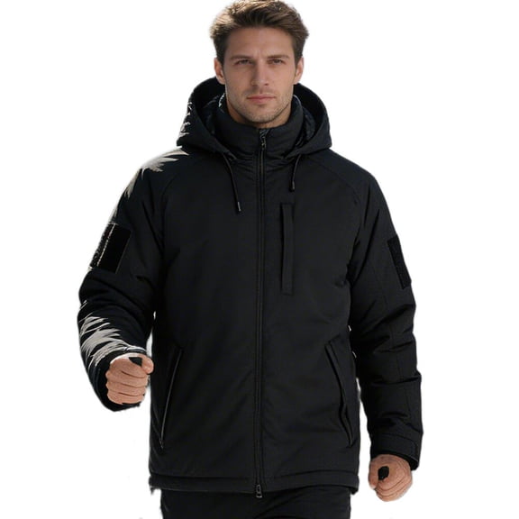 TRGPSG Men's Waterproof Ski Jacket,Windproof Winter Hooded Coat with 5 Pockets