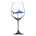 thumbnail image 1 of Copas de vino de tiburón de 300 ml con tiburón en el interior, copas de vino transparentes de diseño único, copa para regalos de Nad, bodas Azul Sunnimix Copas de cóctel, 1 of 8