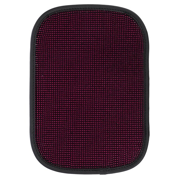 UPGRATOR Car Armrest Cover Rosa Con Facetados Para Consola De Auto Cómoda Y Llamativa