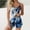 A_ Dark Blue, variant on SMihono Womens Pajama Sets Summer Casual Sleeveless Tank Tops Lounge Elastic Waist Shorts Sets Fashion Print Pjs Outfits Red XL