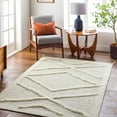 thumbnail image 6 of Hauteloom Yutu Wool Living Room, Bedroom Area Rug - Bohemian, Transitional - Beige, Cream, Charcoal - 5' x 7'6", 6 of 9