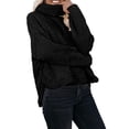 thumbnail image 4 of LilyLLL Womens Sherpa Fleece Long Sleeve Turtle Neck Pullover Sweater Jumper Tops, 4 of 4