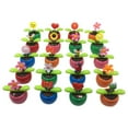 thumbnail image 2 of Desk Accessories Promotion Sale! Nomeni 8 Cute Solar Power Flip Flower for Car Decoration Swing Dancing Flower Bobblehead Solar Dancing Flowers in Colorful Pots, Home Decor Clearance Sale Pink, 2 of 7