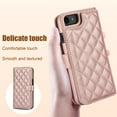 thumbnail image 6 of Compatible with iPhone 7 / 8 / SE 2022 & 2020 Wallet Case Wrist Strap + Crossbody Strap, PU Leather Multifunctional Card Slots Stand Rugged Cell Phone Cover Women Girls, Rosegold, 6 of 9