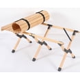 thumbnail image 4 of Mesa de Jardín plegable 120 x 60 cm, Madera natural,Mesita Auxiliar de Exterior,Rectangular esquí esquí Gafas de esquí, 4 of 5