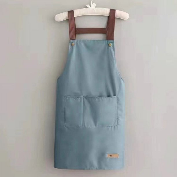 Delantal de cocina en forma de H grueso, impermeable y resistente al aceite, para limpiarse las manos, delantal de regalo impreso