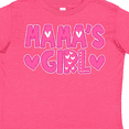 thumbnail image 4 of Inktastic Mama's Girl Pink with Hearts Girls Toddler T-Shirt, 4 of 5