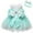 Green, variant on Girls Dress Baby Formal&nbsp;Tutu Set Dress+Headband Bowknot&nbsp;Princess Wedding Lace Party Dresses Clothes Outfit 3M,6M,12M,18M,24M