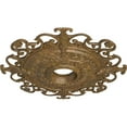 thumbnail image 3 of 38 3/8"OD x 6 5/8"ID x 2 7/8"P Orleans Ceiling Medallion (Fits Canopies up to 8 1/4"), Hand-Painted Rubbed Bronze, 3 of 6