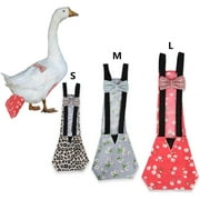 xinhuadsh Elastic Back Belt Bow Nappy Poultry Cloth Diaper for Goose Duck Chicken Hen