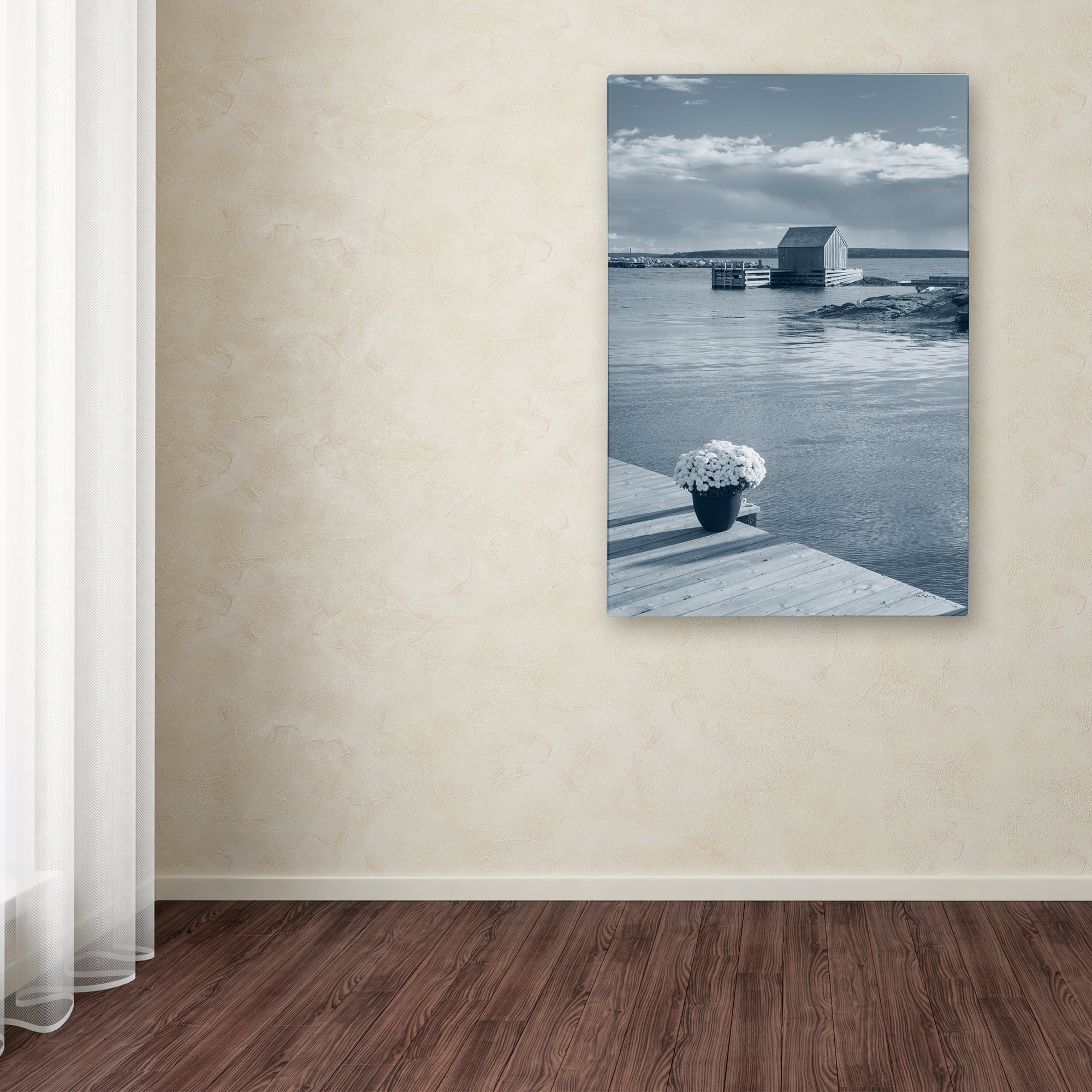 Trademark Fine Art 'By the Sea III no Border' Canvas Art by Alan Majchrowicz