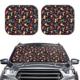 thumbnail image 2 of Xecao Cute Animals for Foldable Car Sun Shades (2-Pack) offer sun protection with an easy-fold design for convenient windshield shading., 2 of 7
