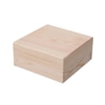 thumbnail image 3 of Wooden Storage Box Container Organizer Box for Home Organization Art Hobbies 18cmx18cmx8cm, 3 of 8