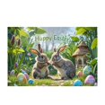 thumbnail image 2 of Binwennn Floor Carpets Area Rugs Living Room Rope Throw Blanket Easter Bunny Pattern Soft Velvet Carpet Festive Atmosphere Cute Decoration A Must Have Carpet For A Warm Home 40X60CM B1, 2 of 3