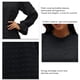 thumbnail image 5 of Vestido De Manga Larga Para Mujer, Vestido De Manga Larga Con Cuello Redondo Y Orillo Fibroso Cómodo Cuello Redondo Para Dama Para Vacaciones Para Club ANGGREK No, 5 of 6