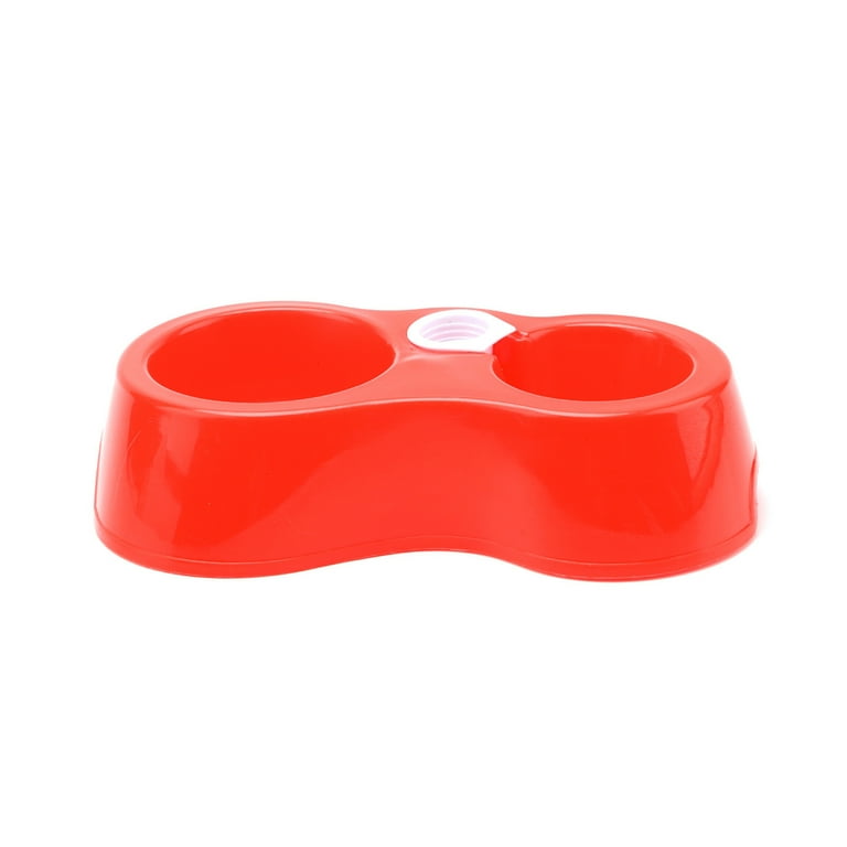 LA TALUS Double Pet Bowls Large Capacity Food Grade PP Dual use