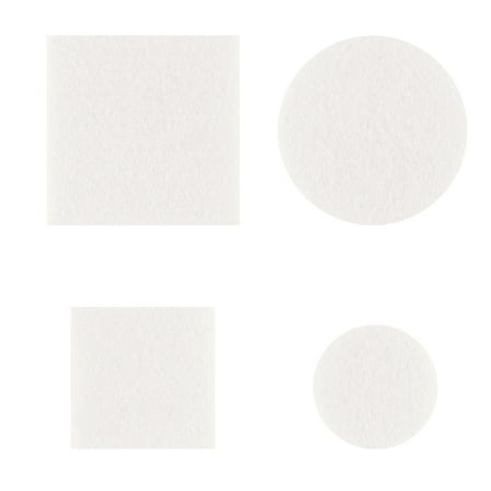 FELTECHELECTR Self Stick Felt Furniture Pads 80Pcs 3mm Thick Felt for Office Use and Household Users Beige