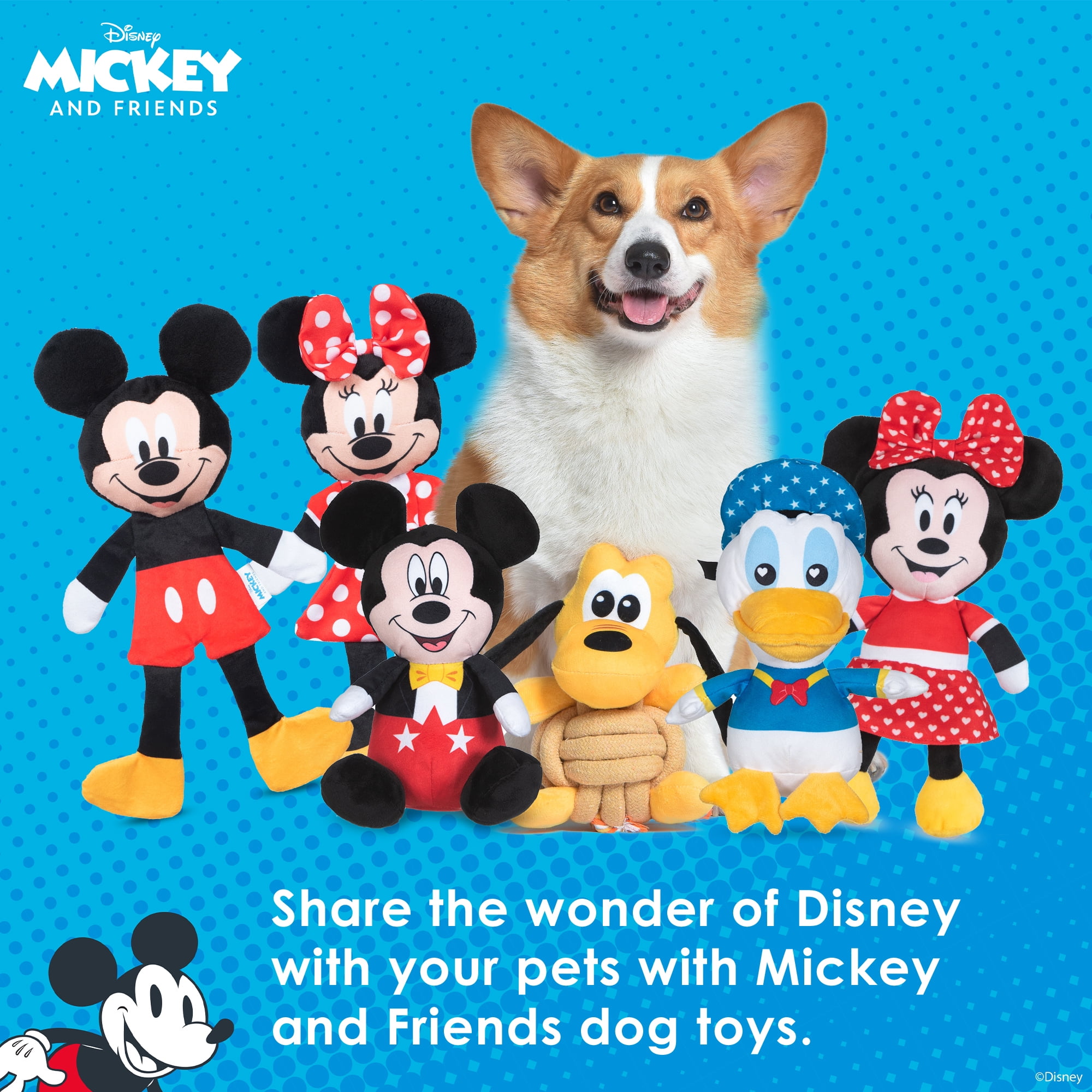 Disney Mickey & Friends: 12" Mickey Mouse Plush Stuffed head flat body Toy