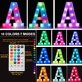 thumbnail image 3 of Luz LED con letras en forma de marquesina OYCBUZO Colorful Q, 22,5 x 4,5 cm, mando a distancia, 3 of 6