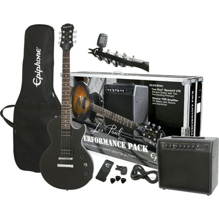 Bundle Les Paul Performance Pack Electric Guitar, Ebony
