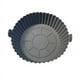 thumbnail image 4 of Molde de silicona para cesta de freidora de aire (1/2 pieza), bandeja para horno, pizza, pollo frito, color marrón grande, 4 of 6