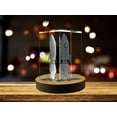 thumbnail image 2 of Rocket Space Ship 3D Engraved Crystal 3D Engraved Crystal Keepsake/Gift/Decor/Collectible/Souvenir, 2 of 6