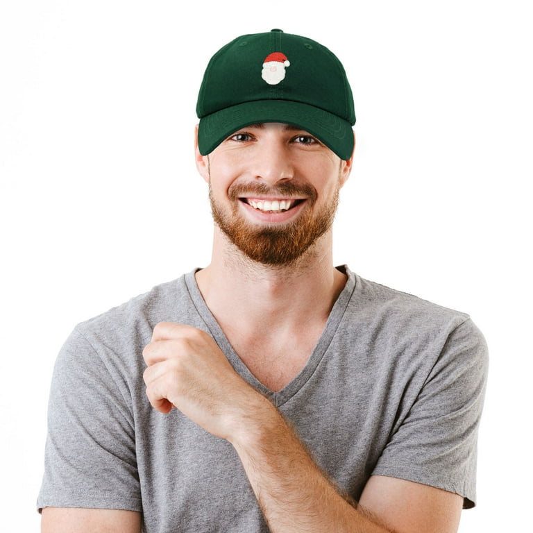 DALIX Urban Santa Hat Mens Womens Baseball Cap in Dark Green