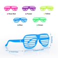 thumbnail image 3 of 15 Pack Shutter Shades Glasses 80s Party Favors Plastic Glasses for Kids Neon Shutter Party Glasses for Adults Hora Loca Party Supplies Neon Sunglasses Accessories Last Day of School Party, 3 of 6