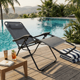 thumbnail image 1 of Silla Reclinable Zero Gravity para Jardín y Exterior con Descansa Pies y Cojín – Estructura de Acero, 1 of 8