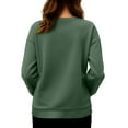 thumbnail image 5 of Hxshgdsn Womens Maternity Clothes Long Sleeves Crew Neck Pregnancy Sweatshirts Funny Tops With Graphic Printed Army Green 2Xl, 5 of 6