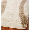 thumbnail image 3 of SAFAVIEH Florida Ellen Abstract Shag Area Rug, Cream/Dark Brown, 8' x 10', 3 of 7