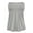 HEATHER GREY, variant on Women's Solid Casual Sexy Off Shoulder Tube Top Pleated Sleeveless Babydoll Shirts