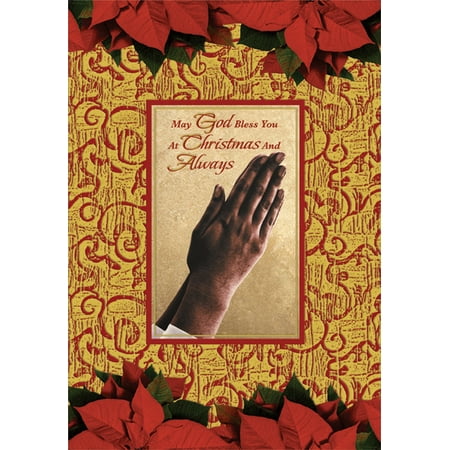 Designer Greetings Hands of Prayer: African American Box of 18 Christmas