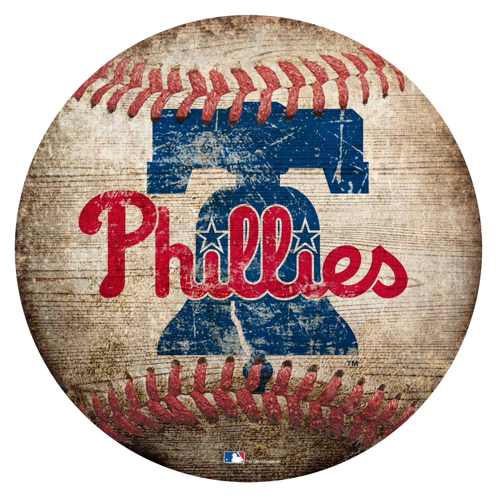 GameDay Novelties Phillies 12 Circle with State and Team Logo Wood Sign