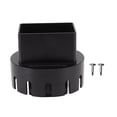 thumbnail image 1 of Downspout Adapter, Plastic Drain Adapter, Downspout Replacement Connector with Screws, Black, L 3 x 4 in, 1 of 4